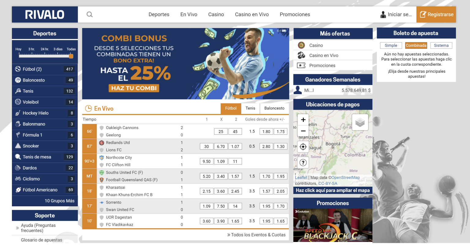 RIVALO COLOMBIA PLATAFORMA