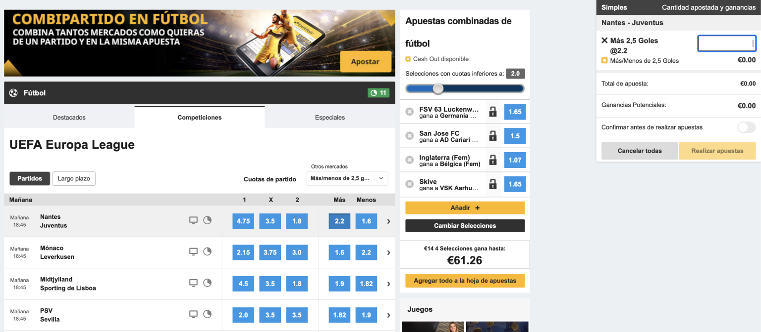 BETFAIR APUESTAS