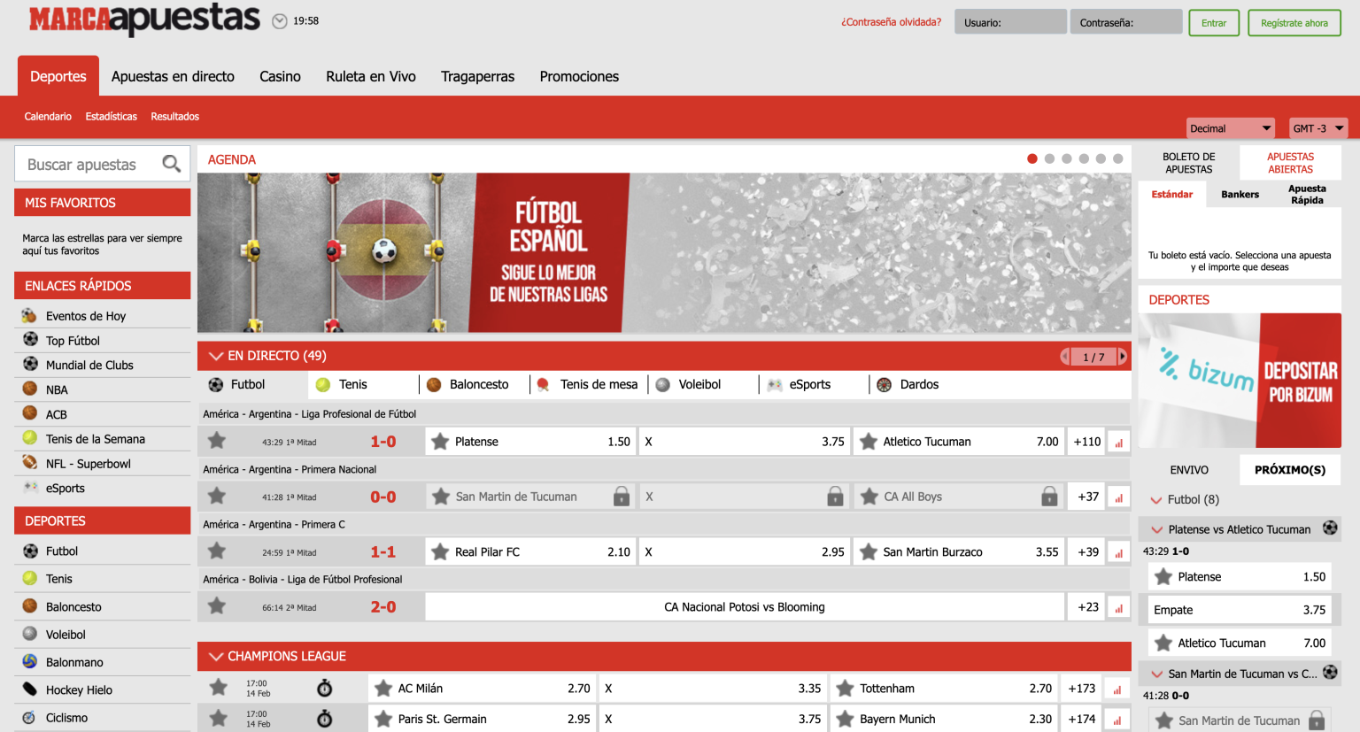 Plataforma de Marca Apuestas
